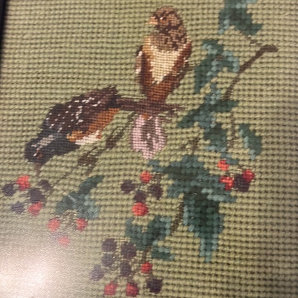 Cross Stitch Bird Decor/ Wall Hanging Cross Stitch Decor - Picture 5 of 5